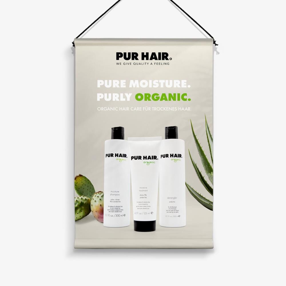 PUR HAIR STOFFBANNER 80x120 ORGANIC MOISTURE