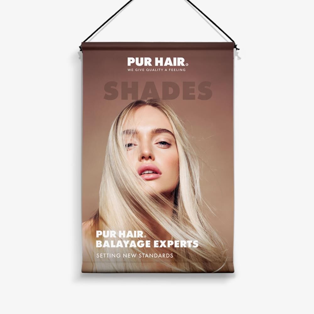 PUR HAIR STOFFBANNER 80x120 SHADES#1