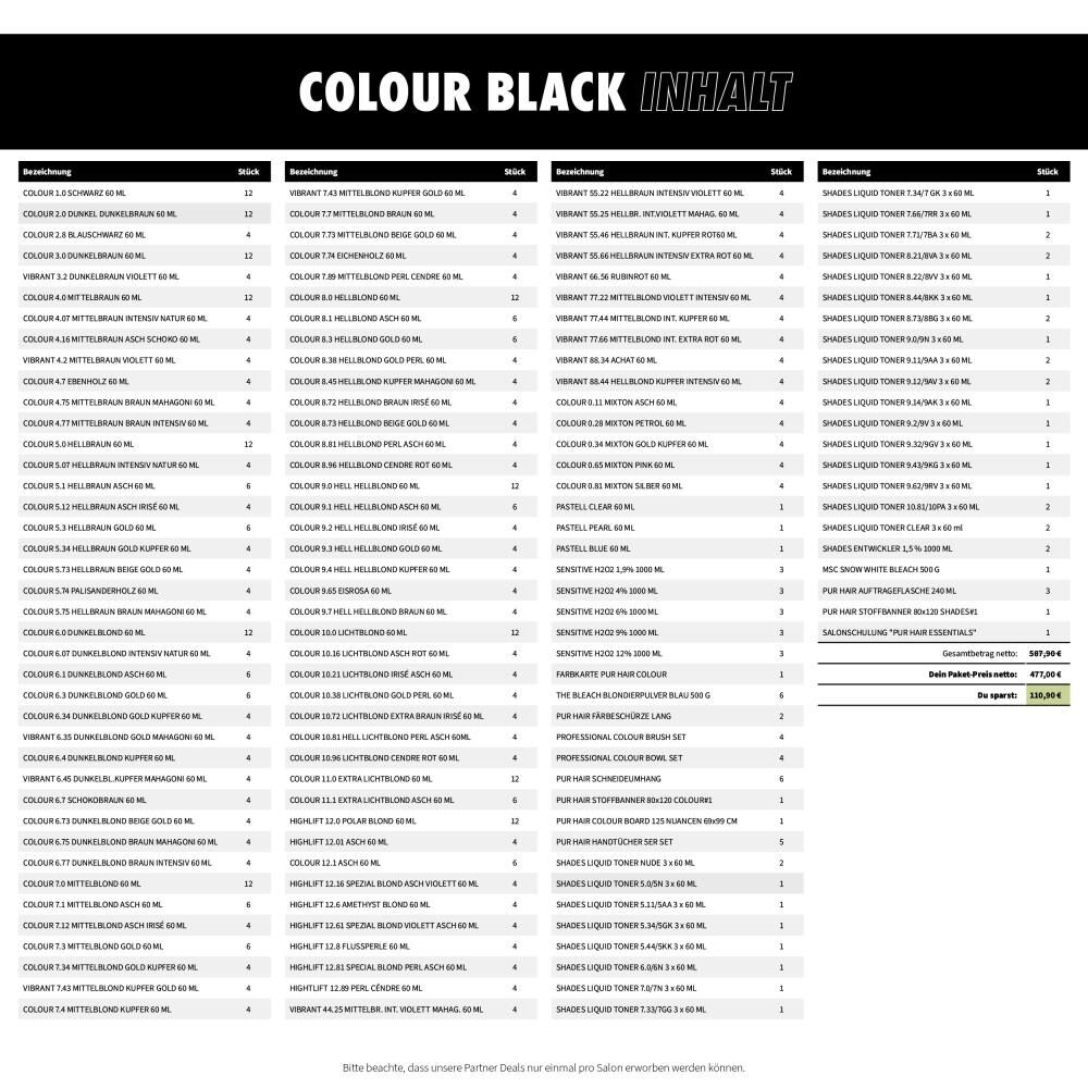 COLOUR BLACK PARTNER DEAL