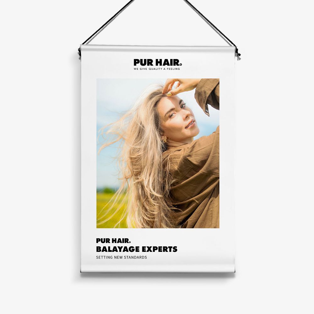 PUR HAIR STOFFBANNER 80x120 SHADES#1