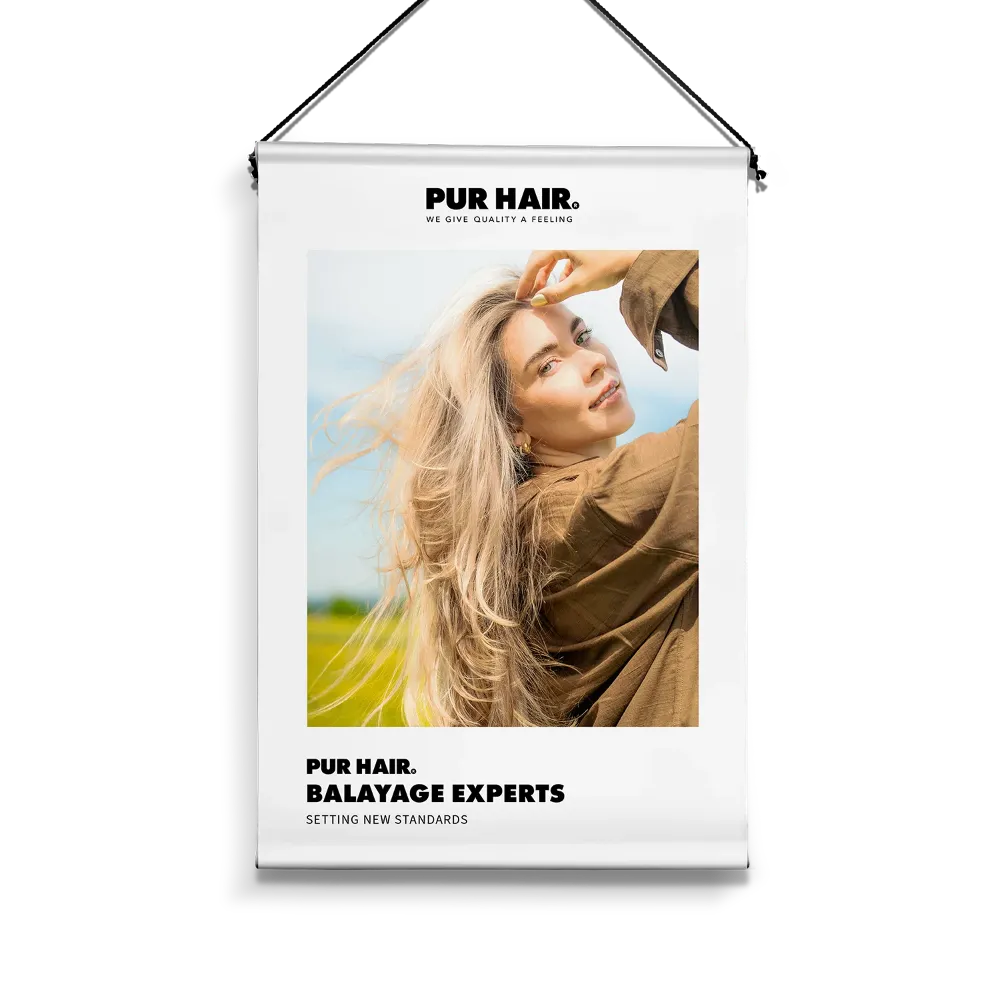 PUR HAIR STOFFBANNER 80x120 SHADES#1