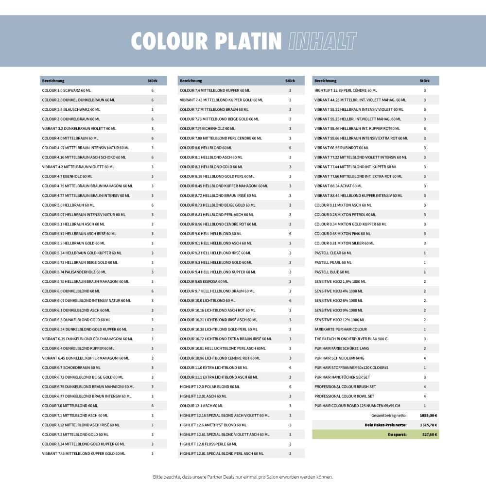 COLOUR PLATIN PARTNER DEAL