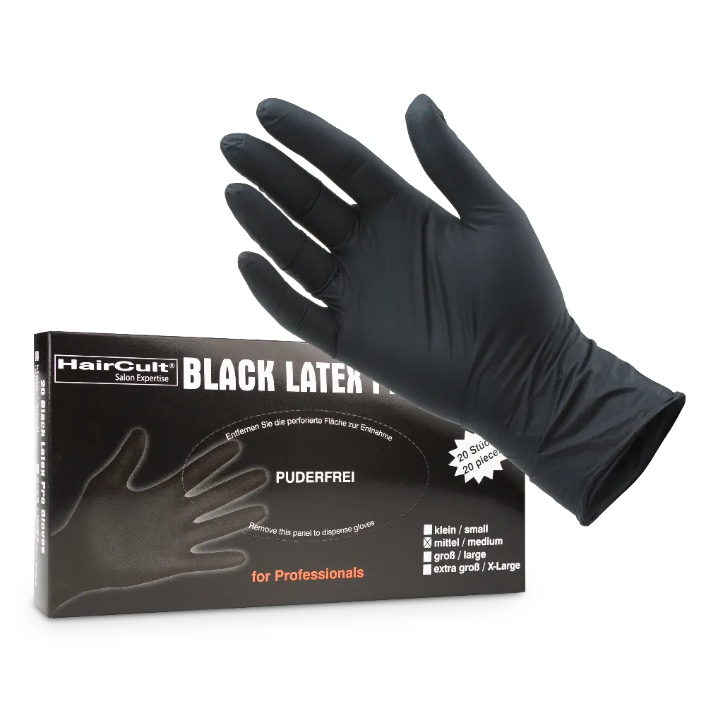 FÄRBEHANDSCHUHE LATEX GR. M 20 STK.