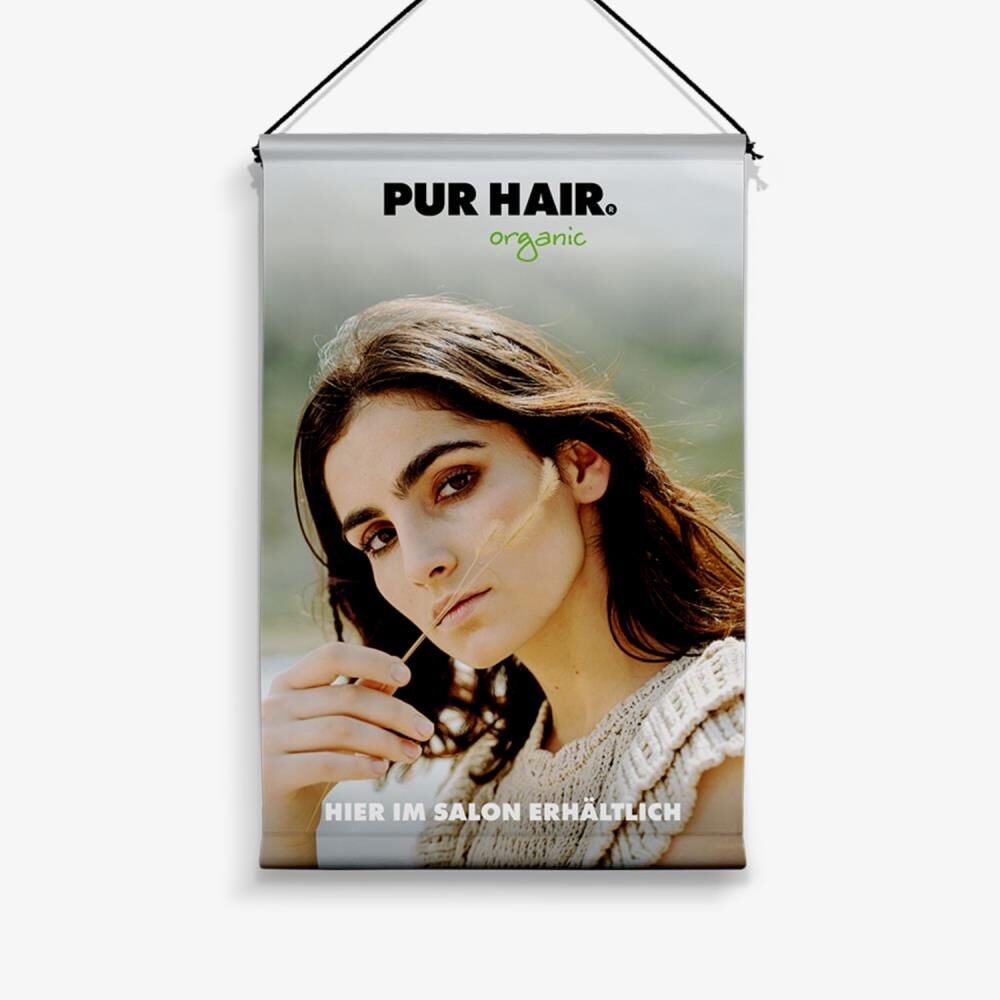 PUR HAIR STOFFBANNER 80x120 ORGANIC COVER