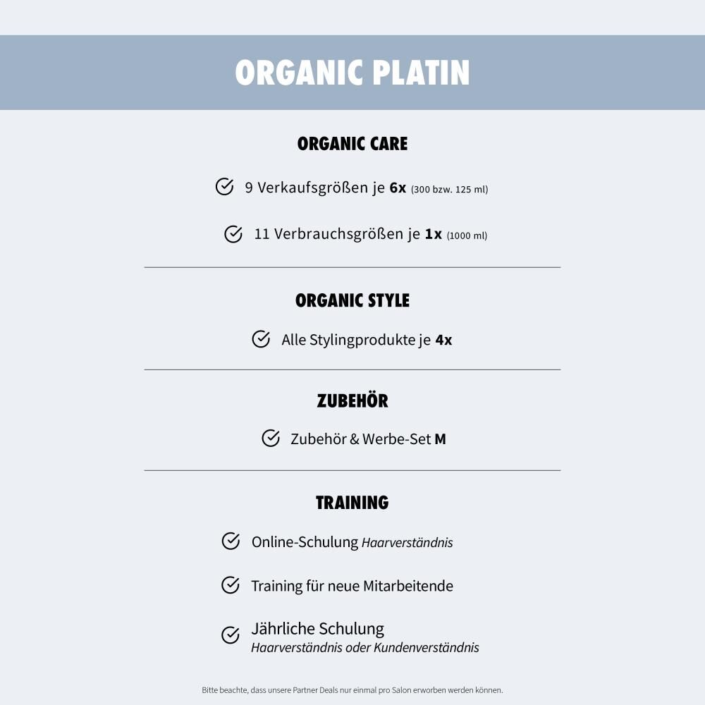 ORGANIC PLATIN PARTNER DEAL