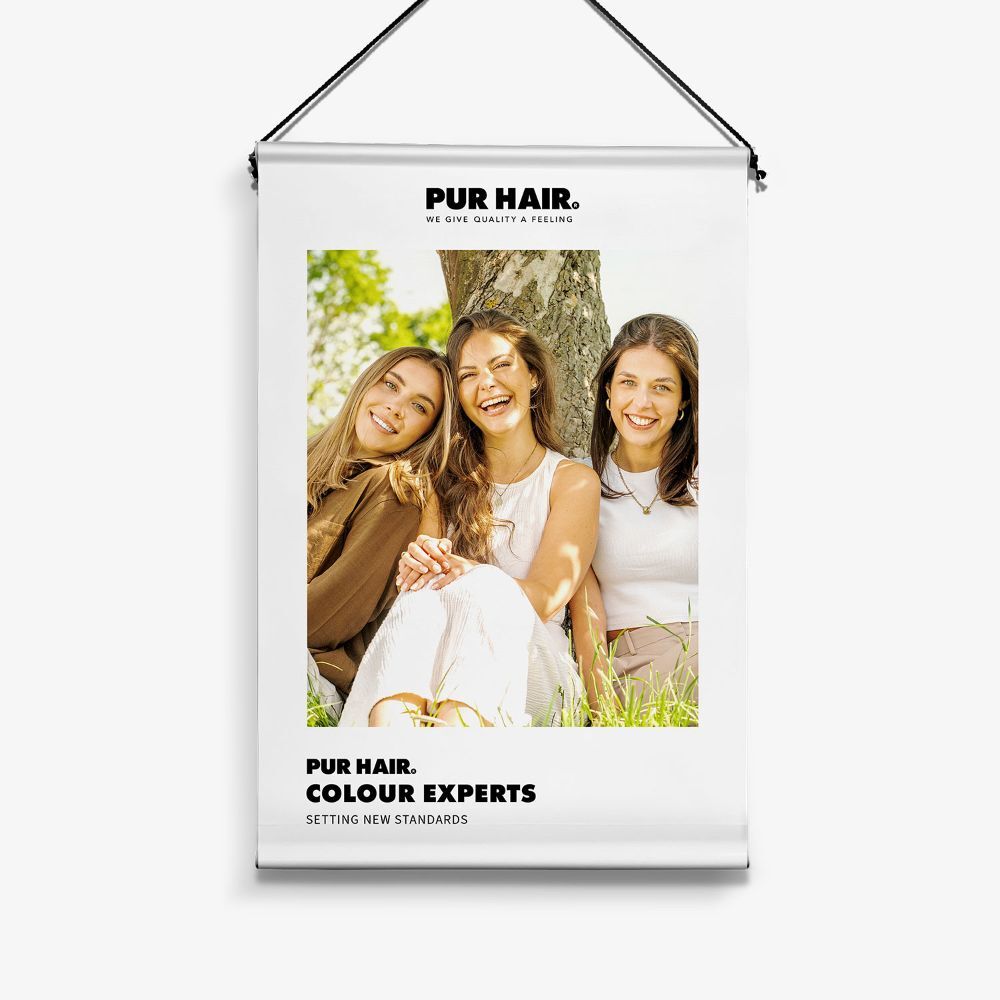 PUR HAIR STOFFBANNER 80x120 COLOUR#1