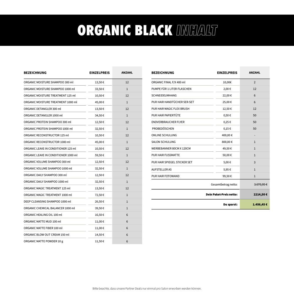 ORGANIC BLACK PARTNER DEAL