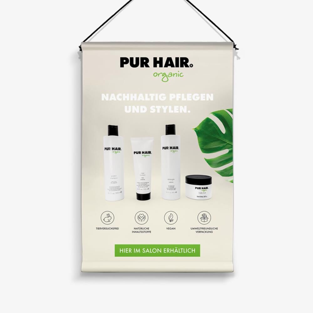 PUR HAIR STOFFBANNER 80x120 ORGANIC HIER ERHÄLTLICH