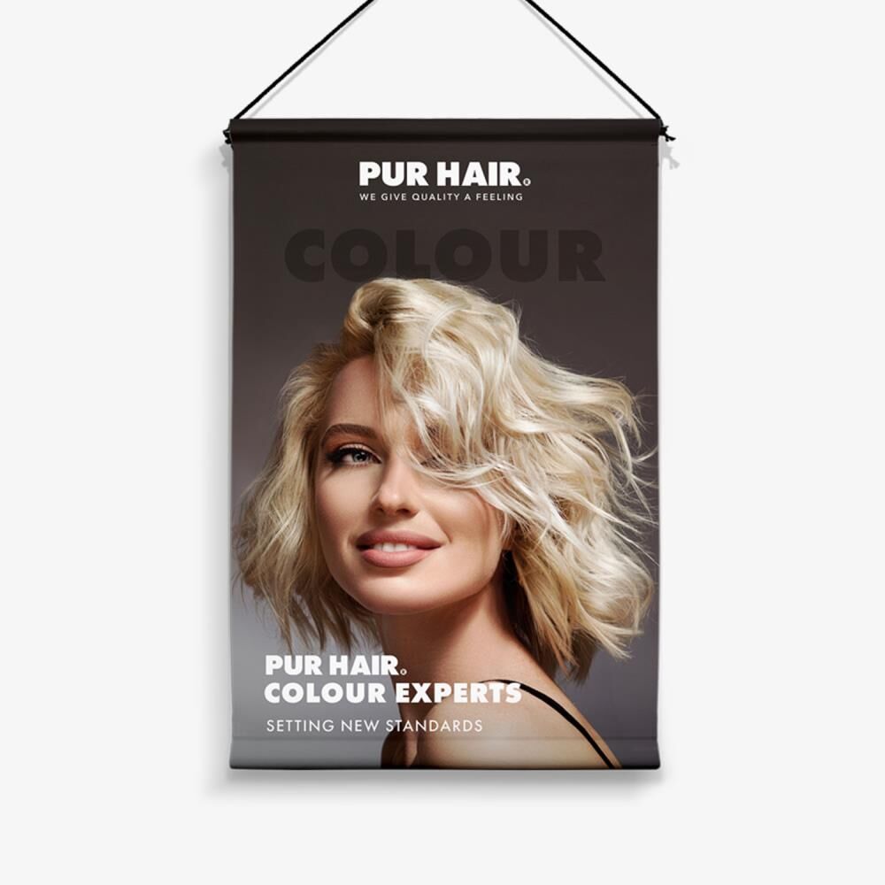 PUR HAIR STOFFBANNER 80x120 COLOUR#5