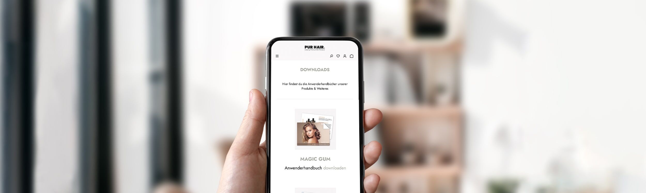 Header Downloads | Smartphone mit Donwload Vorschau